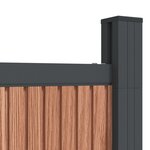 vidaXL Panneau de clôture marron 526x186 cm WPC