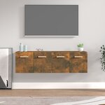 vidaXL Armoires murales 2Pièces Chêne fumé 60x36 5x35cm Bois d'ingénierie