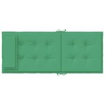 vidaXL Coussins de chaise à dossier haut lot de 4 vert tissu oxford
