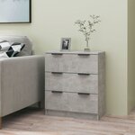 vidaXL Buffet Gris béton 60x30x70 cm Bois d'ingénierie
