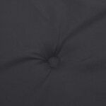 vidaXL Coussin de banc de jardin noir 120x50x4 cm tissu oxford