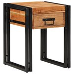 Table d'appoint vidaXL 40x40x50 cm en bois d'acacia