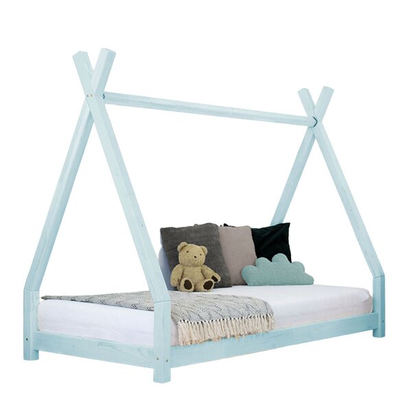 Lit tipi enfant NAKANA 90 x 160 bleu clair