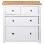vidaXL Buffet Blanc 80x40x83 cm Pin Gamme Panama