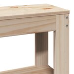 vidaXL Cadre de lit avec tête de lit 90x190 cm bois de pin massif