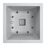 Vivo Next Square 40 Bac à fleurs - Gris Ø 39 x 38 cm - 100  recyclé