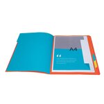 Trieur agrafé avec élastiques 7 compartiments ROUGE EXACOMPTA