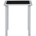 vidaXL Chaises longues 2 Pièces avec table Aluminium Crème