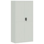 vidaXL Classeur gris clair 90x40x220 cm acier