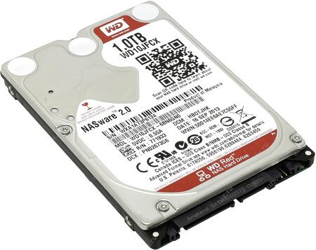 Disque Dur portable Western Digital Red 21/2 1 To (1000 Go) 5400 trs S-ATA  3 - WD10JFCX - La Poste