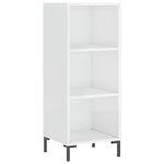 vidaXL Buffet haut Blanc 34 5x34x180 cm Bois d'ingénierie