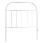 vidaXL Tête de lit métal blanc 90 cm