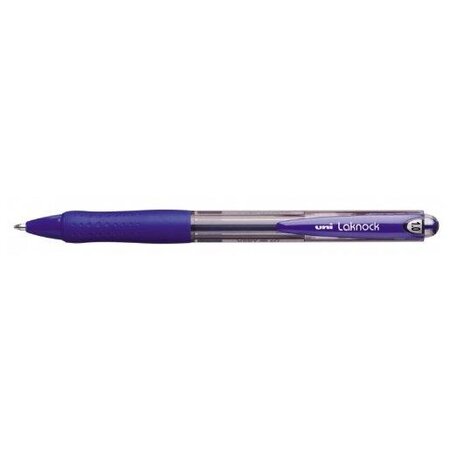 Stylo bille Laknock SN100/10 Rétract. Grip Pte Moy. 1mm Bleu UNI-BALL