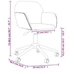 vidaXL Chaises pivotantes à manger lot de 2 vert foncé tissu
