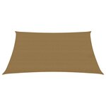 vidaXL Voile d'ombrage 160 g/m² Taupe 2 5x3 5 m PEHD