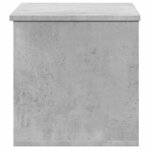 vidaXL Boîte de rangement gris béton 60x35x35 cm bois d'ingénierie