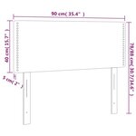 vidaXL Tête de lit Gris clair 90x5x78/88 cm Velours