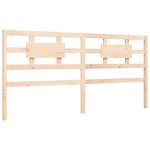 vidaXL Cadre de lit avec tête de lit 200x200 cm bois massif