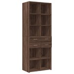 vidaXL Armoire de rangement chêne brun 70x42 5x225cm bois d'ingénierie