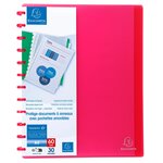 Protège-documents À Anneaux Et Pochettes Détachables 60 Vues - A4 - Rouge - X 4 - Exacompta