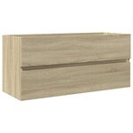 vidaXL Ensemble de meubles de bain 2Pièces céramique et bois d'ingénierie