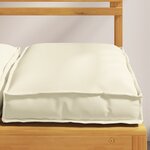 vidaXL Coussins de palette pour siège 4 Pièces Crème 40x40x8 cm Tissu Oxford