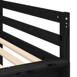vidaXL Lit mezzanine enfants toboggan 90x200 cm bois pin massif