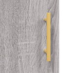 vidaXL Buffet haut Sonoma gris 69 5x34x180 cm Bois d'ingénierie