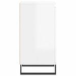 vidaXL Buffets 2 Pièces blanc brillant 40x35x70 cm bois d'ingénierie