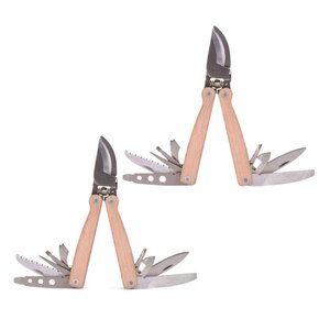 2 sécateurs de poche multi-outils