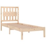 vidaXL Cadre de lit Bois de pin massif 100x200 cm