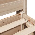 vidaXL Cadre de lit sans matelas 200x200 cm bois massif de pin