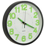 vidaXL Horloge murale lumineuse Noir 30 cm