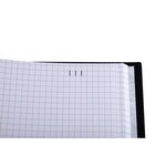 Registre 35x22,5cm 5x5 folioté 200 pages Noir EXACOMPTA
