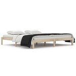 vidaXL Cadre de lit Bois de pin massif 200x200 cm
