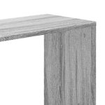vidaXL Bibliothèque 5 niveaux sonoma gris bois d'ingénierie