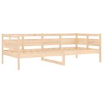 vidaXL Lit de jour bois de pin massif 90x200 cm