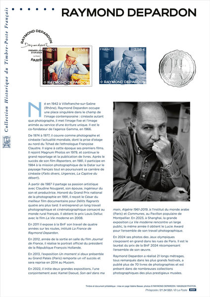 Document philatélique - Raymond Depardon