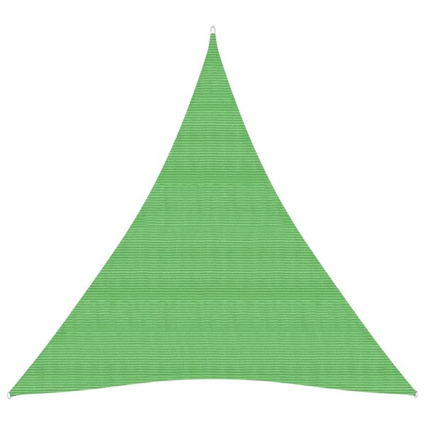 vidaXL Voile d'ombrage 160 g/m² Vert clair 5x7x7 m PEHD