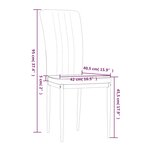 vidaXL Chaises à manger lot de 2 Vert foncé Velours