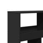 vidaXL Cloison de séparation noir 100x33x187 5 cm bois d'ingénierie