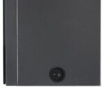 vidaXL Armoire de salle de bain à miroir LED Gris 62x14x60 cm