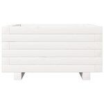 vidaXL Jardinière blanc 50x50x26 5 cm bois de pin massif