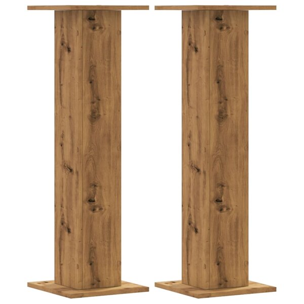 vidaXL Supports pour plantes 2 Pièces chêne artisanal bois d'ingénierie