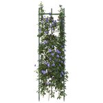 vidaXL Cages à tomates 4 Pièces 116 cm acier et PP