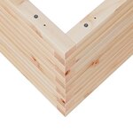 vidaXL Jardinière 50x50x46 cm bois de pin massif