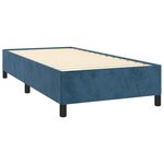 vidaXL Cadre de lit Bleu foncé 80x200 cm Velours