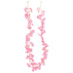 vidaXL Guirlandes de fleurs de Noël 6 Pièces rose foncé 180 cm