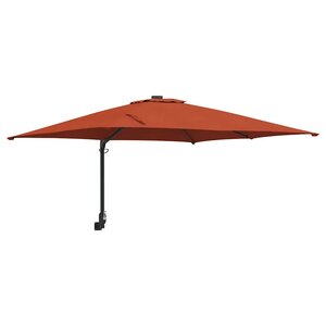 vidaXL Parasol de jardin Terre cuite 248 5 x 247 5 x 160 cm