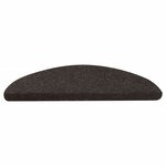 vidaXL Tapis d'escalier auto-adhésifs 10 Pièces noir 65x22 5x3 5 cm